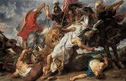 Peter Paul Rubens TheLion Hunt (mk01) oil painting artist